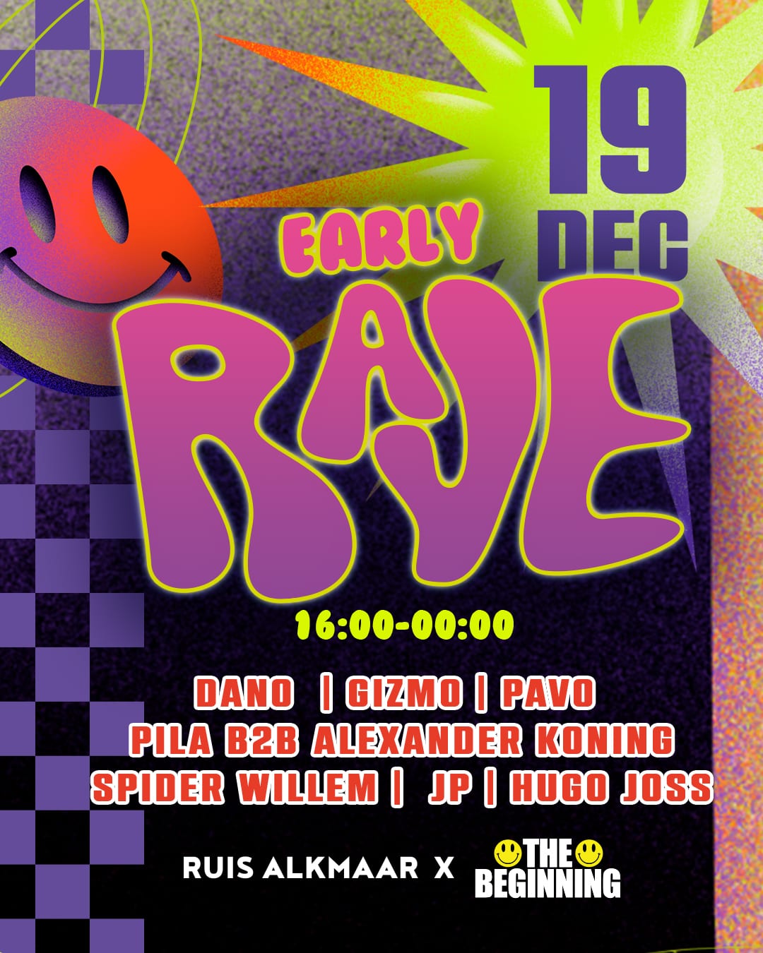 EARLY RAVE in RUIS, Alkmaar