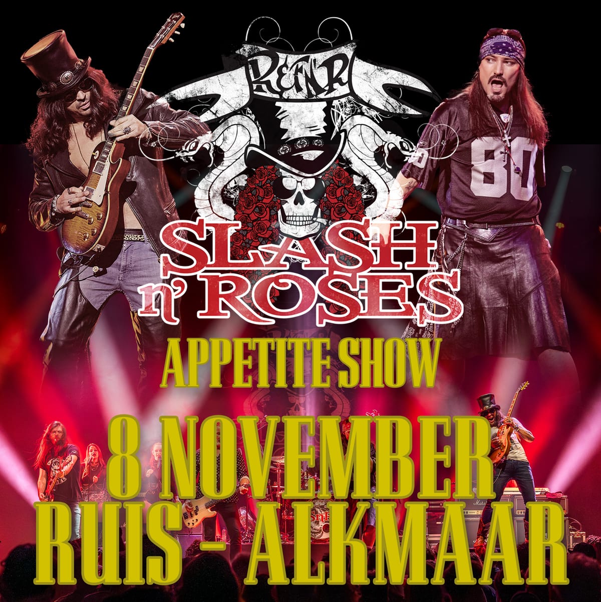 Guns n' Roses Tribute: Slash n' Roses in RUIS, Alkmaar