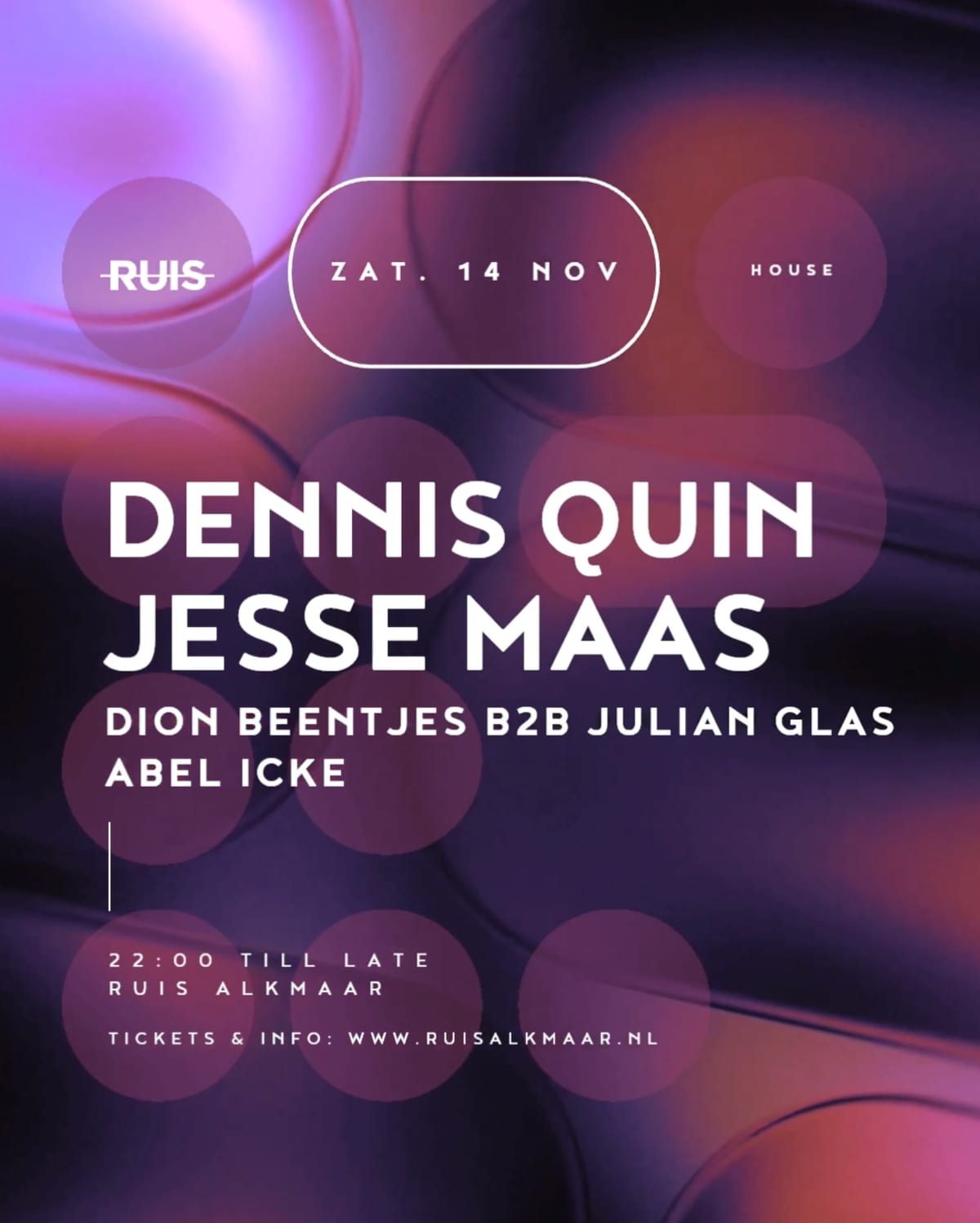 CLUB RUIS | DENNIS QUIN, JESSE MAAS in RUIS, Alkmaar